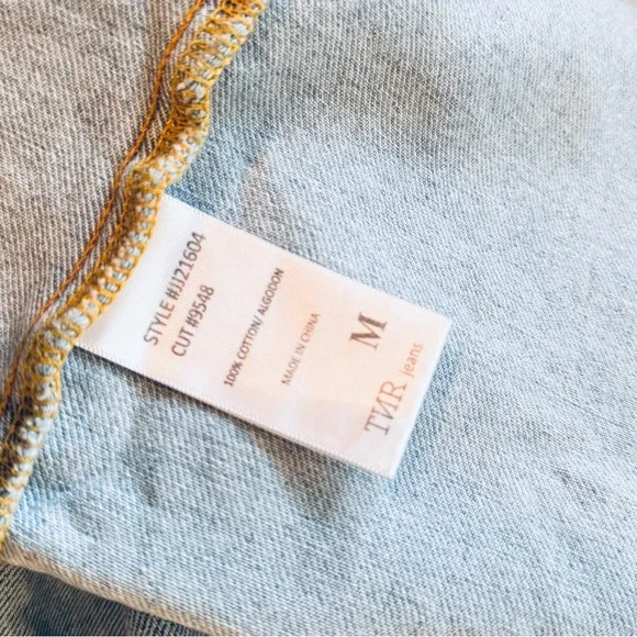TNR JEANS Denim Shacket Light Blue Jean Jacket Button Down Shirt - Picture 13 of 15